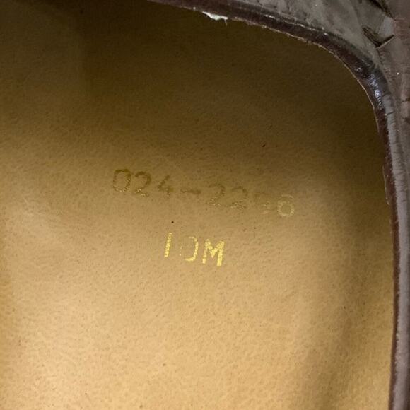 Cabin Creek Leather Womens Shoes Size 10M Woven Weave Made in Brazil Flat - Picture 12 of 12